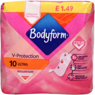 Pack of 10 Bodyform Ultra Pads