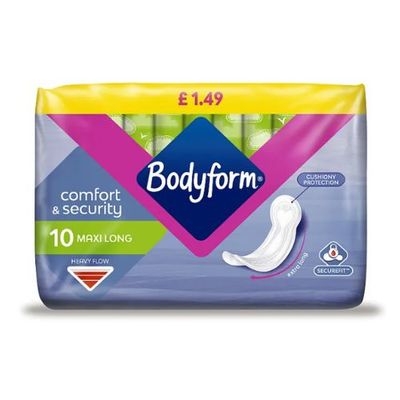 Pack of 10 Bodyform Maxi Long Pads - Thumbnail 2