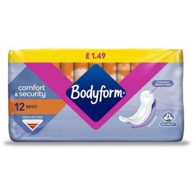 Pack of 12 Regular Maxi Pads - White