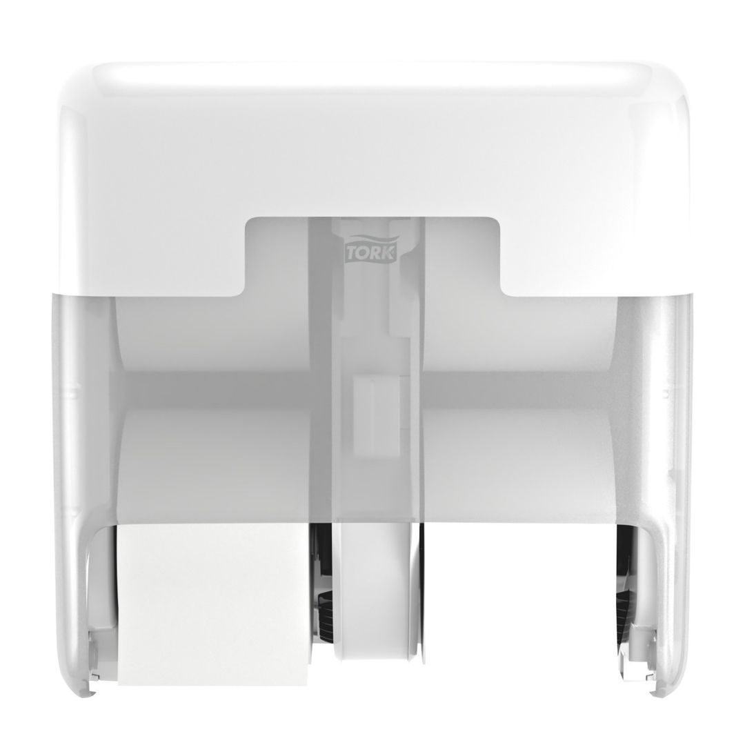 Tork OptiServe Coreless 4-Roll Toilet Roll Dispenser White 558051 - Image 1