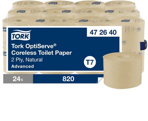Tork OptiServe Coreless Toilet Paper Roll Natural Pack of 24 472640