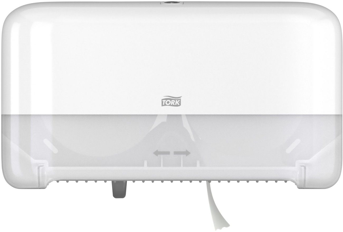 Tork OptiServe Coreless 2-Roll Toilet Roll Dispenser Black 558068 - Image 1