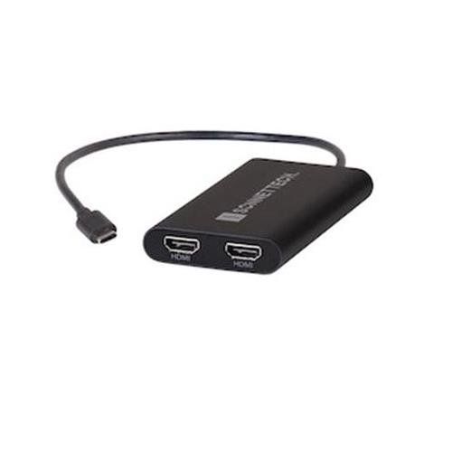 Sonnet USBC-DHDMI video cable adapter USB Type-A 2 x HDMI Black - Image 1