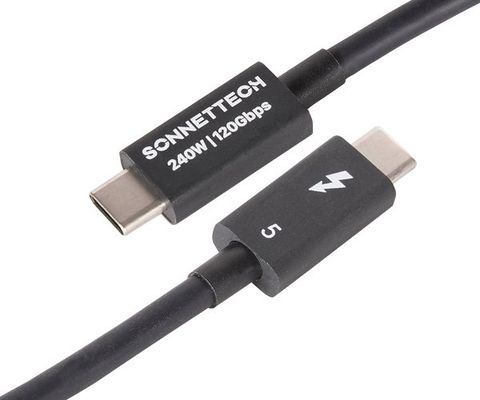 Sonnet TCB-TB5-03M Thunderbolt cable 0.3 m 80 Gbit/s Black