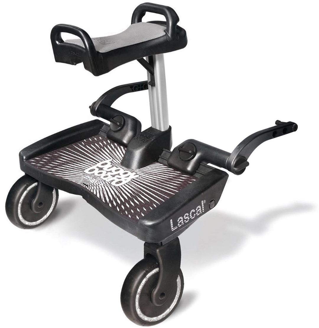 Lascal Black Maxi BuggyBoard® Plus Grey Saddle - Image 1