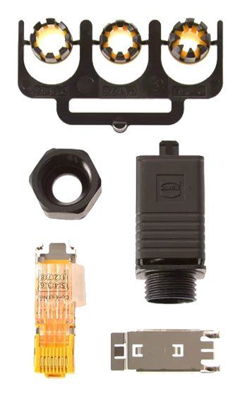 Axis 5700-371 wire connector RJ-45 Black - Image 1