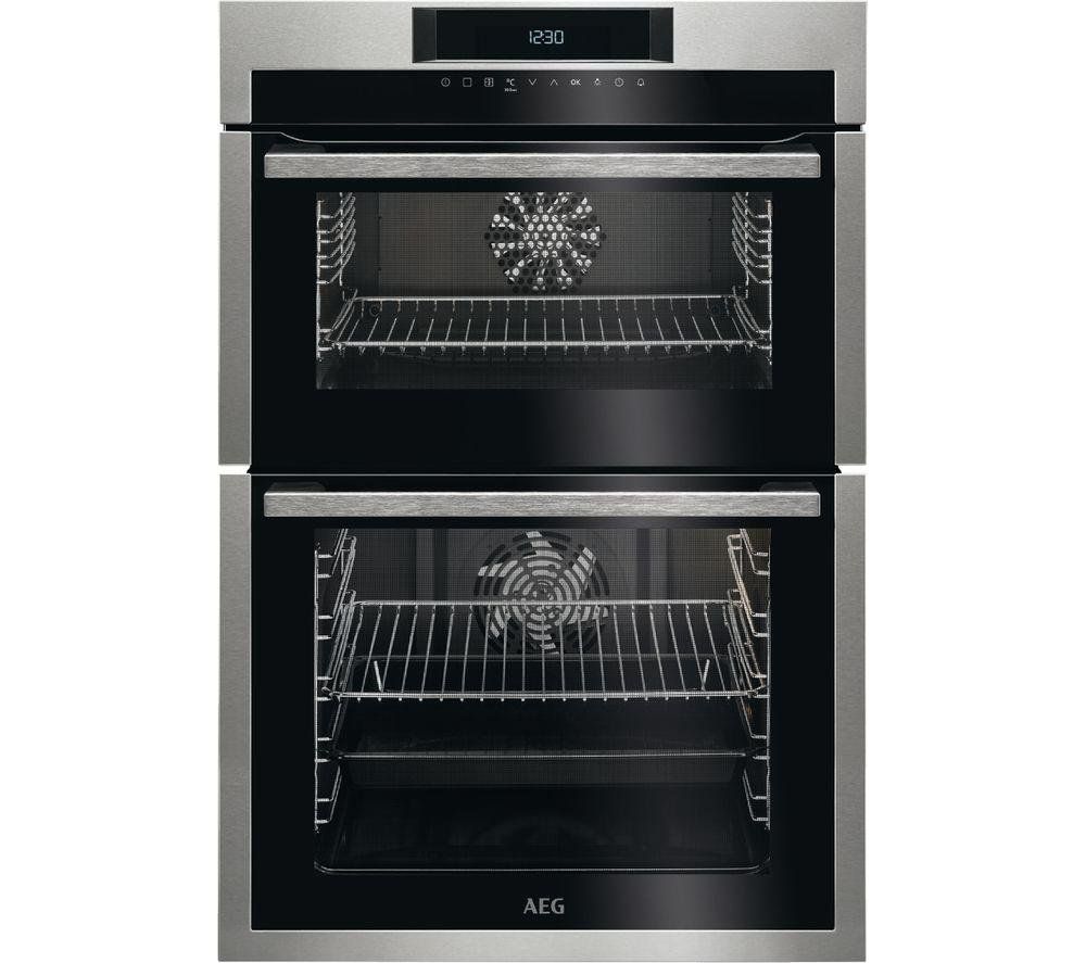 AEG DCE731110M Series 6000 Built In Multifunction Double Fan Oven - STAINLESS STEEL - Image 1