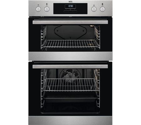 AEG DEB331010M 6000 Series Built-In Electric Double Oven - Stainless Steel