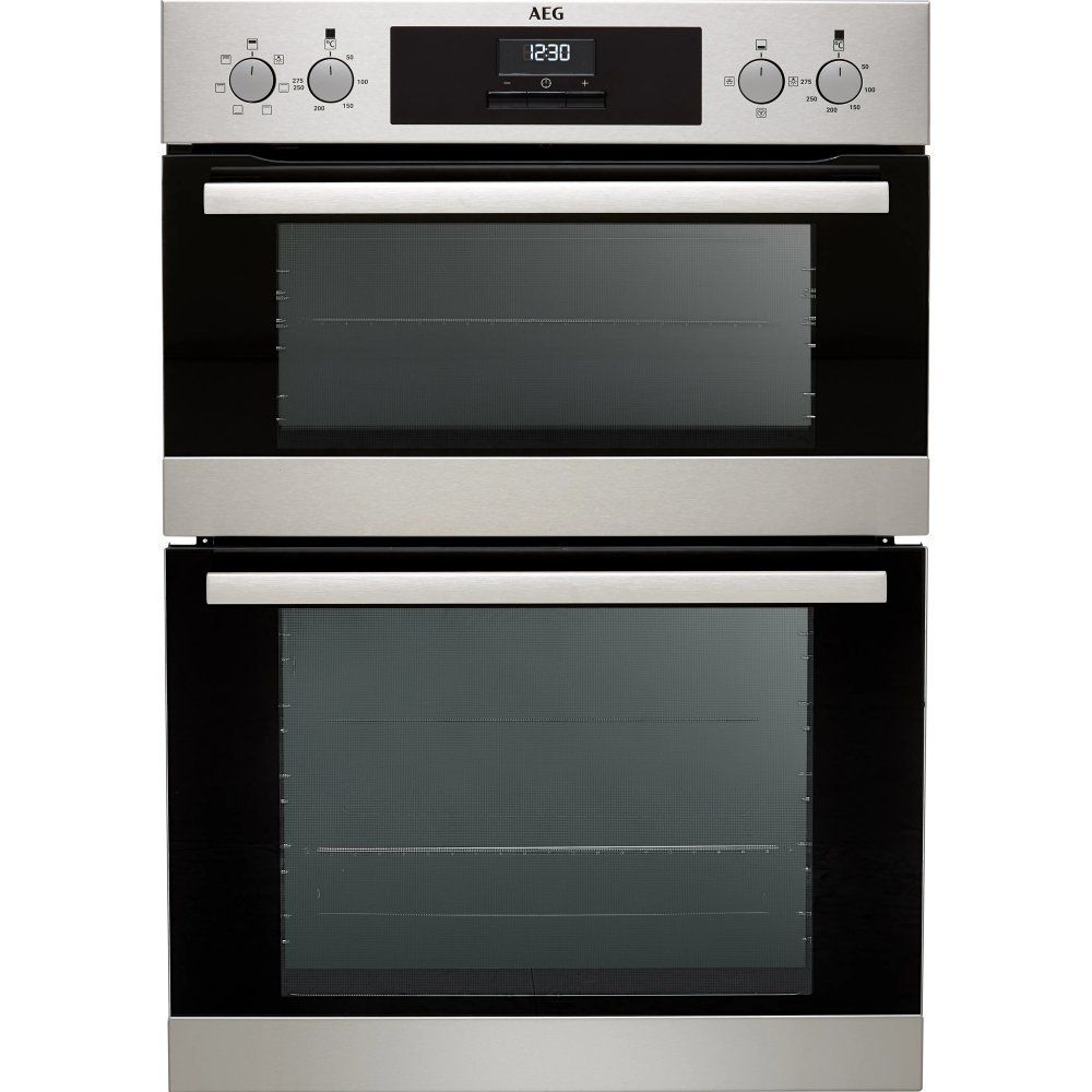 AEG SurroundCook DCB331010M Electric Double Oven - Stainless Steel, Stainless Steel - Image 1