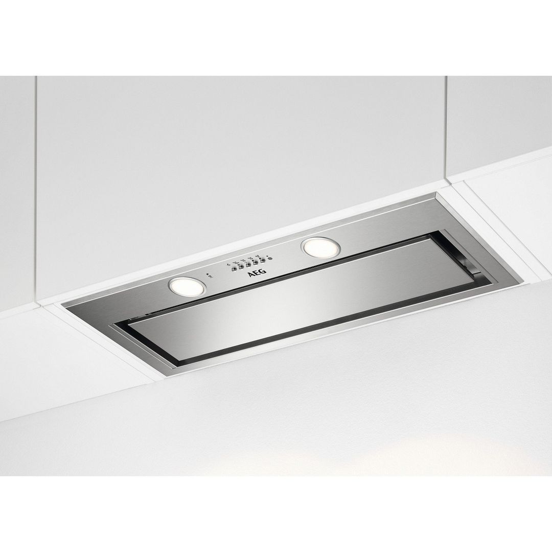 AEG DGE5861HM 77cm Series 6000 Hob2Hood Canopy Hood - STAINLESS STEEL - Image 1
