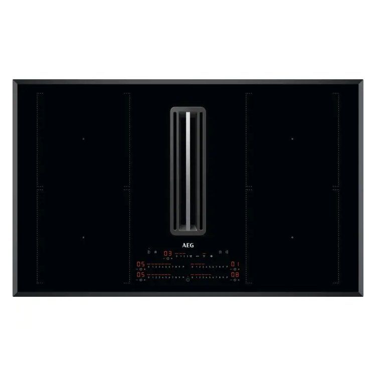 AEG CCE84751FB 8000 Series 83cm 4 Zone Venting Induction Hob - Recirculation Only - Image 1