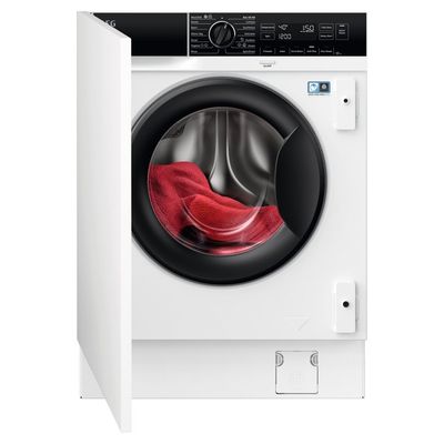 AEG 7000 Series ProSteam LF7C8636BI Integrated 8 kg 1600 Spin Washing Machine, White