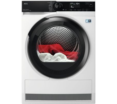 AEG TR849P4B 9kg Series 8000 Heat Pump Condenser Tumble Dryer - WHITE