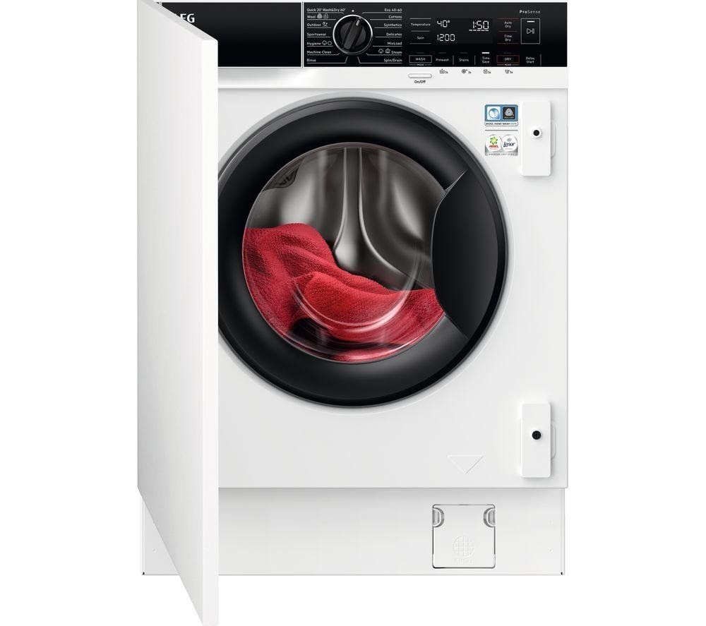 AEG L7WC84636BI 8kg/4kg Series 7000 Fully Integrated ProSteam Washer Dryer - Image 1