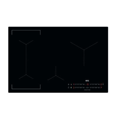 AEG IKX84443CB 78cm Series 6000 Frameless 4 Zone Hob2Hood Induction Hob - BLACK