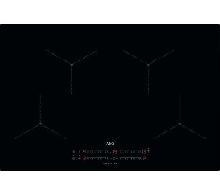 AEG IAX84411CB 78cm Series 7000 Frameless 4 Zone Hob2Hood Induction Hob - BLACK