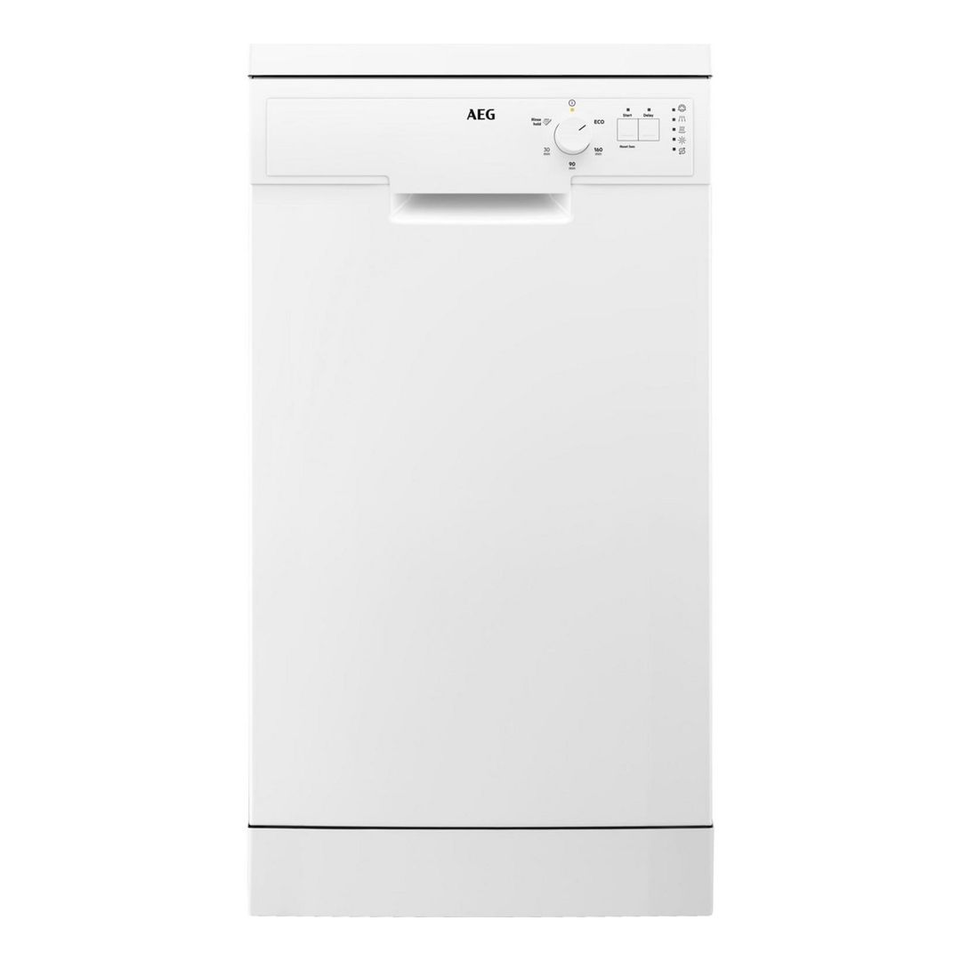 AEG Series 5000 AirDry Freestanding Slimline Dishwasher - White - FFX52507ZW - Image 1