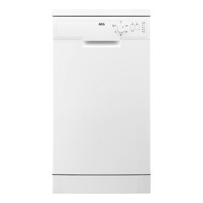 AEG Series 5000 AirDry Freestanding Slimline Dishwasher - White - FFX52507ZW
