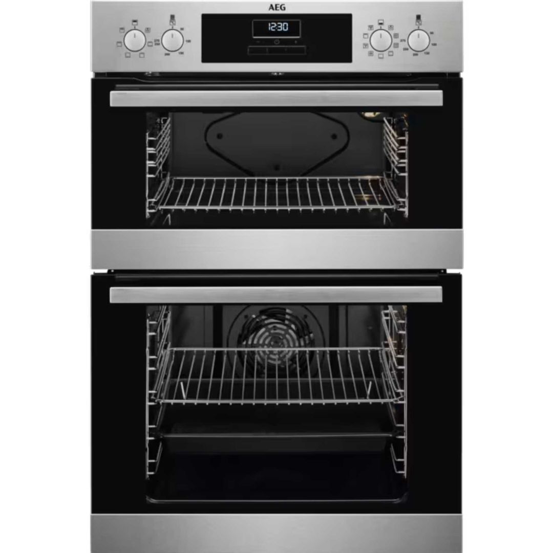 AEG DEX33111EM Series 3000 Built In Multifunction Double Oven - STAINLESS STEEL - Image 1