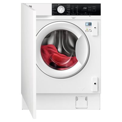 AEG 6000 Series ProSense LFX6G7434BI Integrated 7 kg 1400 Spin Washing Machine, White