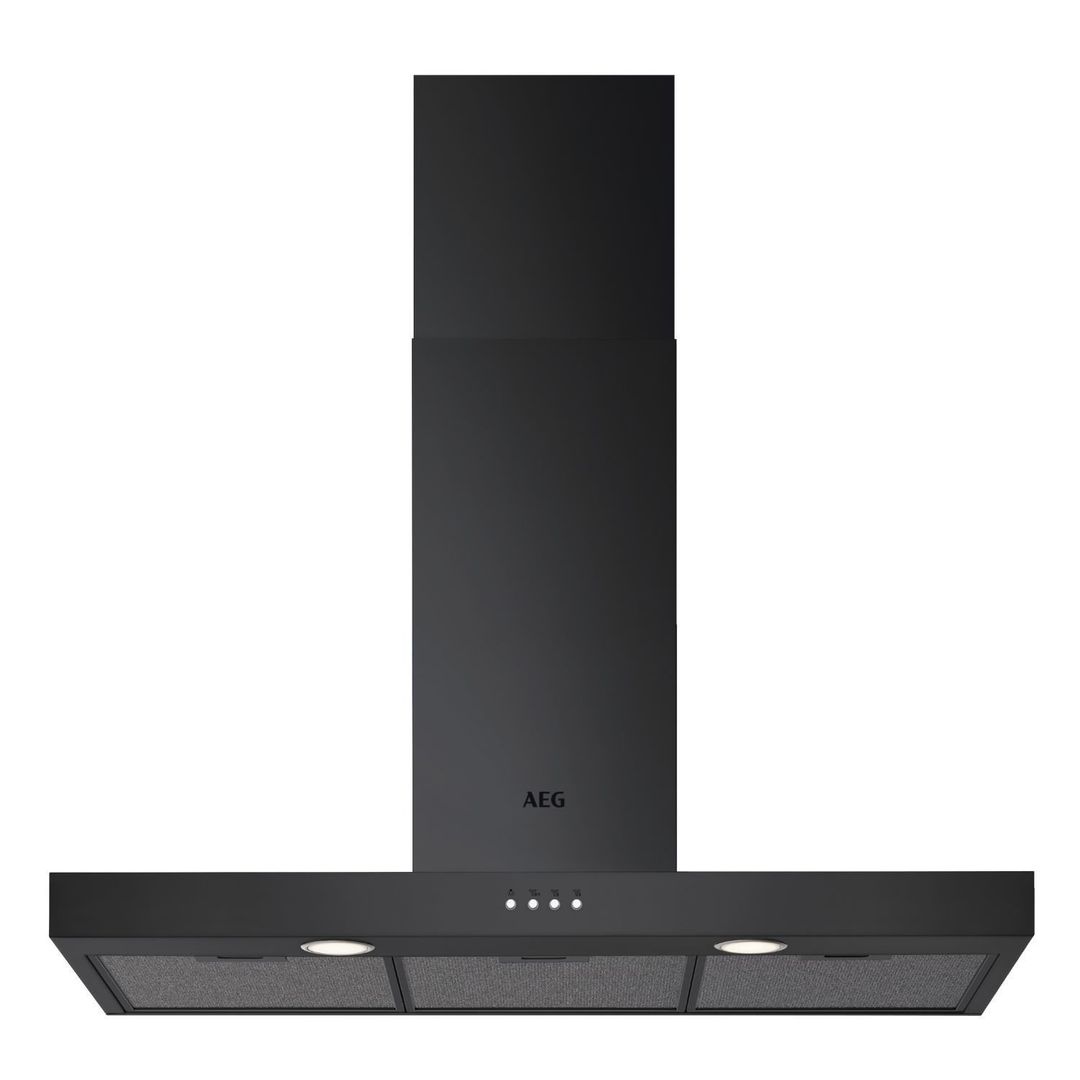 AEG DBX3951R Chimney Cooker Hood - Black, Black - Image 1
