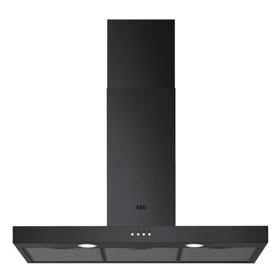 AEG DBX3951R Chimney Cooker Hood - Black, Black