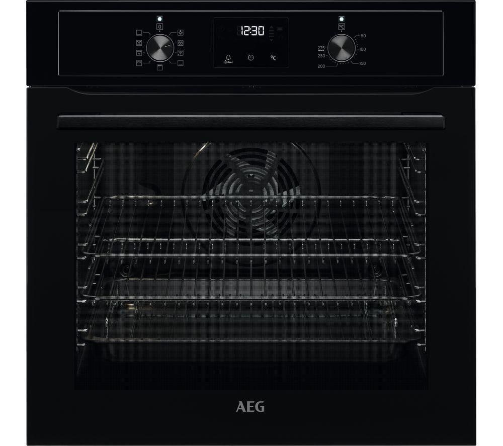 AEG BEX335011B 3000 Series Single Oven - Black - Image 1