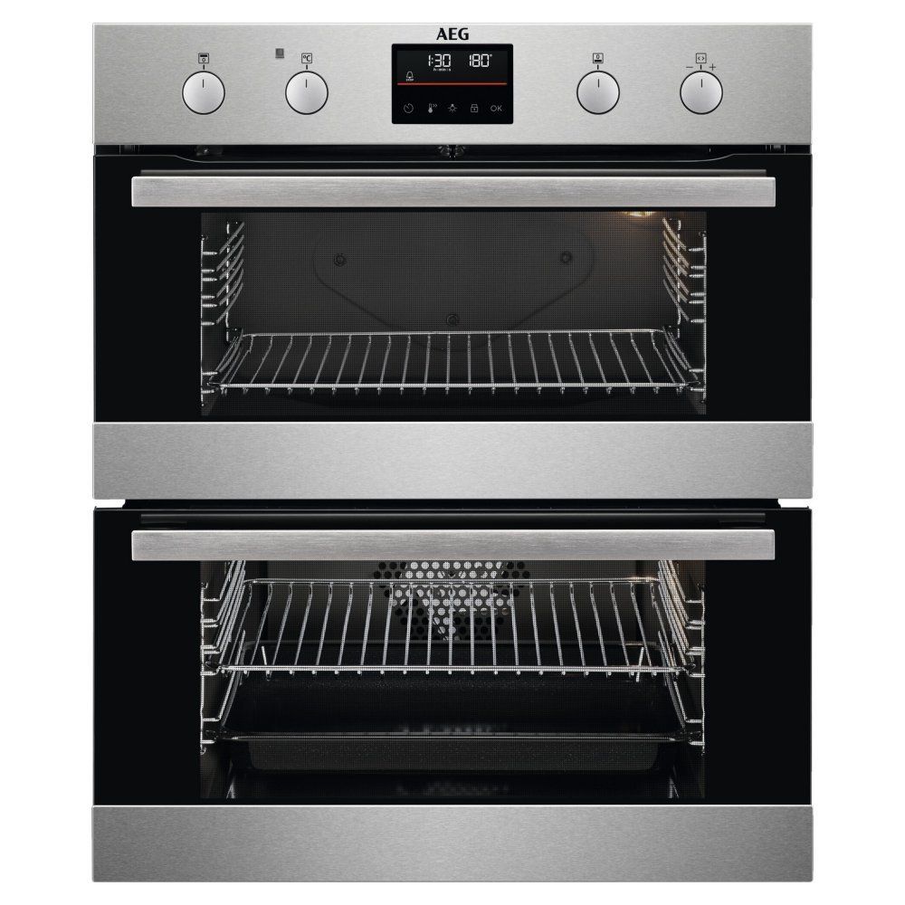 AEG SurroundCook DUB535060M Electric Built-under Double Oven - Stainless Steel, Stainless Steel - Image 1