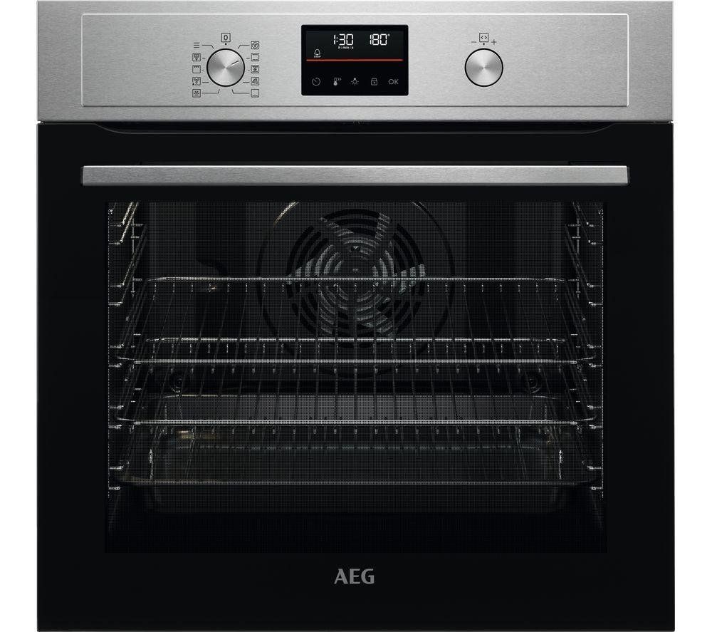 AEG BPX535061M Series 6000 Electric Single Oven - Stainless Steel - Image 1