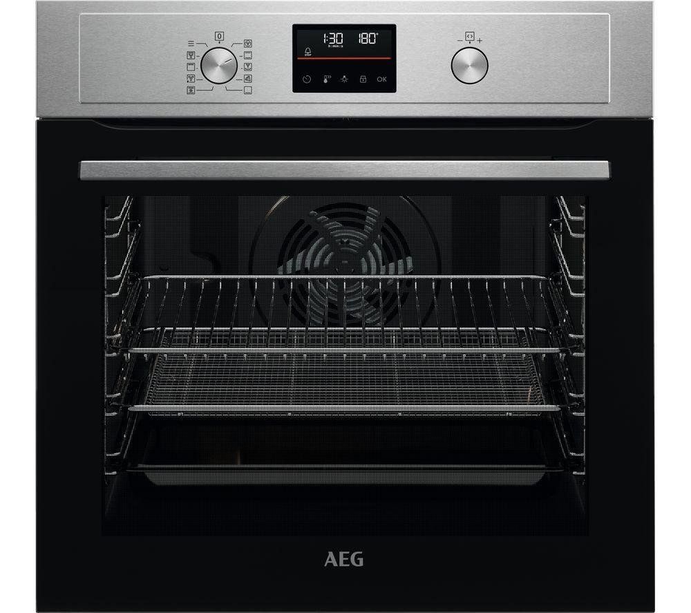 AEG BPX535A61M Series 6000 Pyrolytic Multifunction Single Oven - STAINLESS STEEL - Image 1