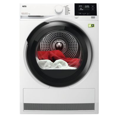 AEG TR819A4B 9kg Series 8000 Heat Pump Condenser Dryer - WHITE