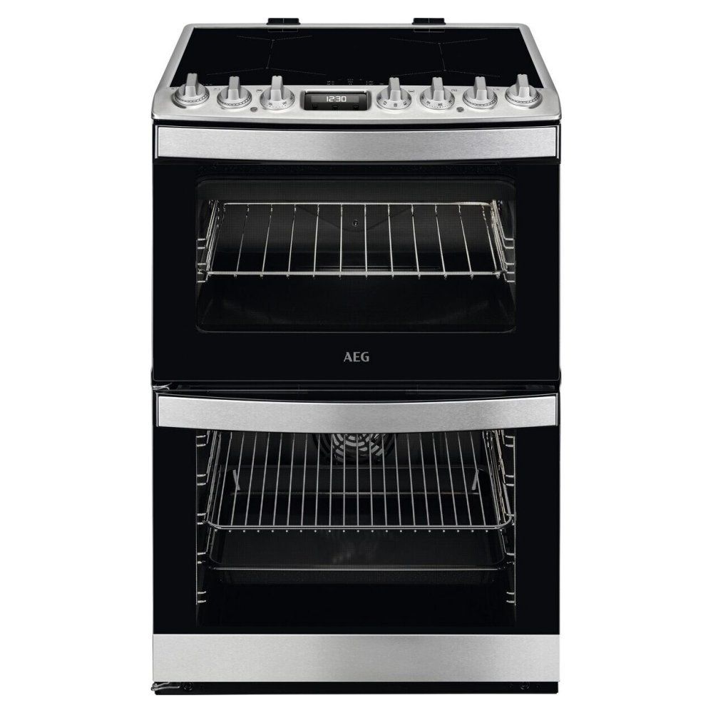 AEG 6000 SteamBake CIB6743ACM 60 cm Electric Induction Cooker - Stainless steel, Stainless Steel - Image 1