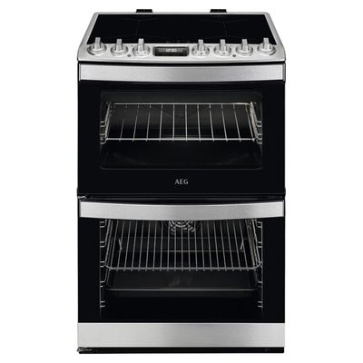 AEG 6000 SteamBake CIB6743ACM 60 cm Electric Induction Cooker - Stainless steel, Stainless Steel