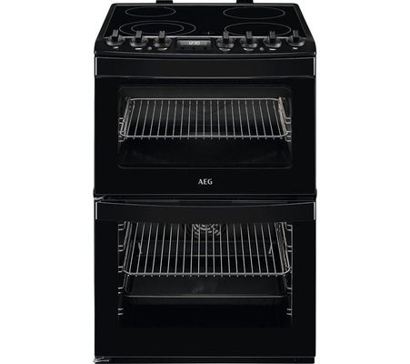 AEG CCB6741ACB 60cm Freestanding SteamBake Electric Ceramic Cooker - BLACK