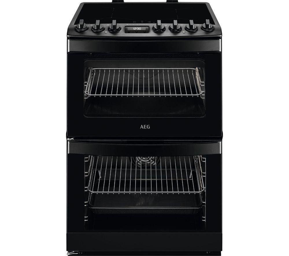 AEG CIB6743MCB 60cm Freestanding Electric Induction Cooker - BLACK - Image 1