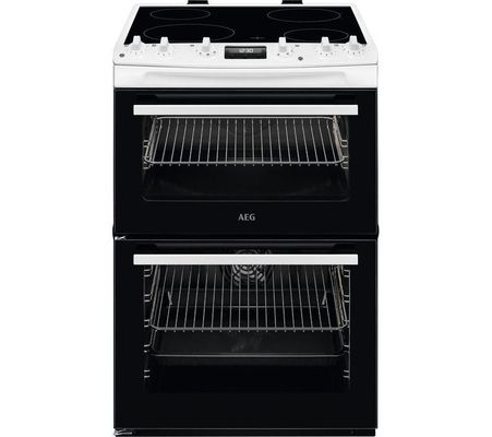 AEG CCX6540ACW 60cm Freestanding Electric Ceramic Cooker - WHITE