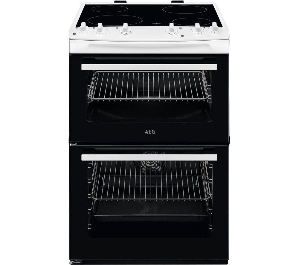 AEG 5000 SurroundCook CCX6501ACW 60 cm Electric Ceramic Cooker - White, White - Image 1