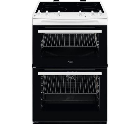 AEG 5000 SurroundCook CCX6501ACW 60 cm Electric Ceramic Cooker - White, White