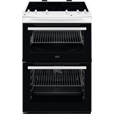 AEG 5000 SurroundCook CCX6501ACW 60 cm Electric Ceramic Cooker - White, White - Thumbnail 2