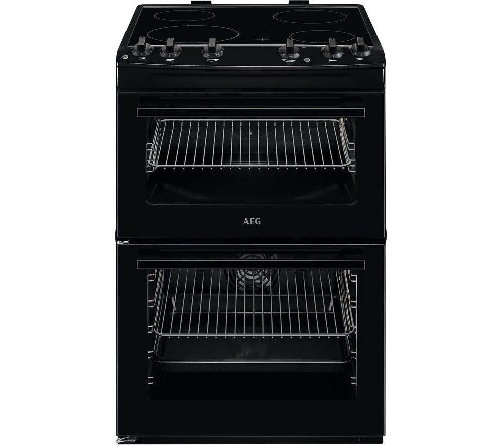 AEG 5000 SurroundCook CCX6501ACB 60 cm Electric Ceramic Cooker - Black, Black - Image 1