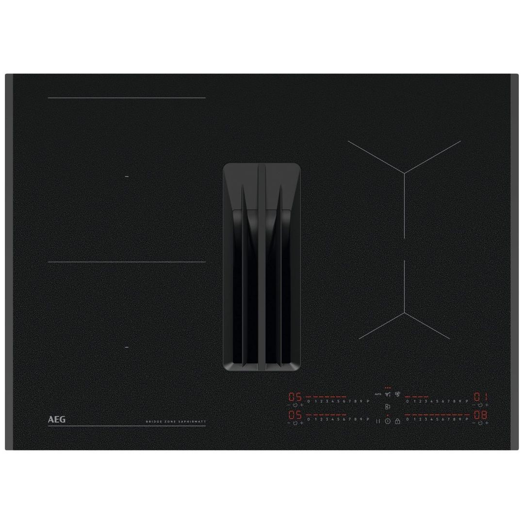 AEG 6000 Series 70cm 4 Zone Venting Induction ExtractorHob - Image 1
