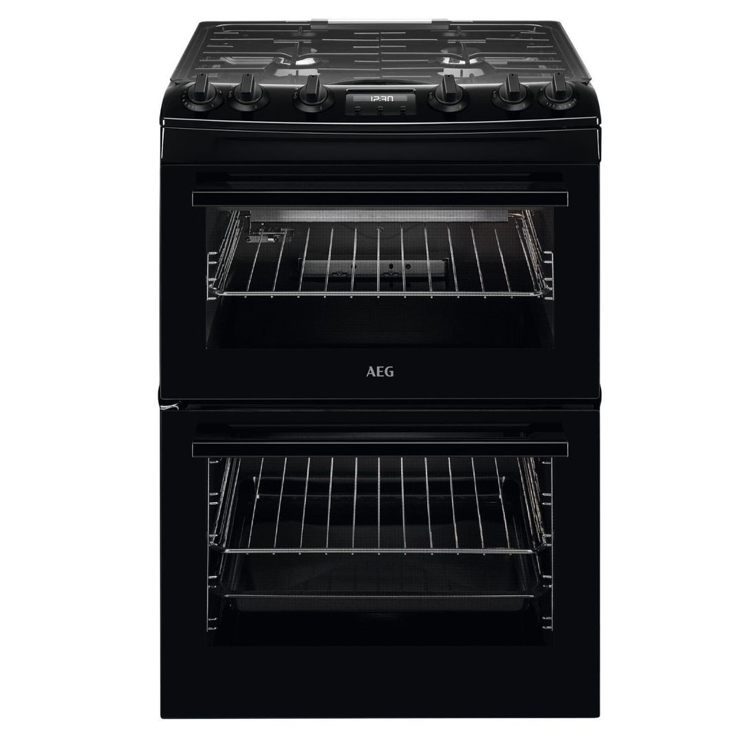 AEG CGX6130ACB 60cm Freestanding Gas Cooker - BLACK - Image 1