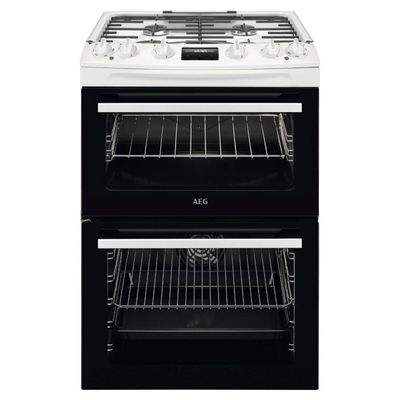 AEG 5000 SurroundCook CKX6540ACW 60 cm Dual Fuel Cooker - White, White