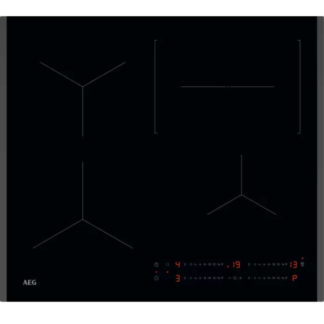 AEG TO64IC0XFB 59cm Series 5000 4 Zone Bevelled Edge Induction Hob - BLACK - Image 1