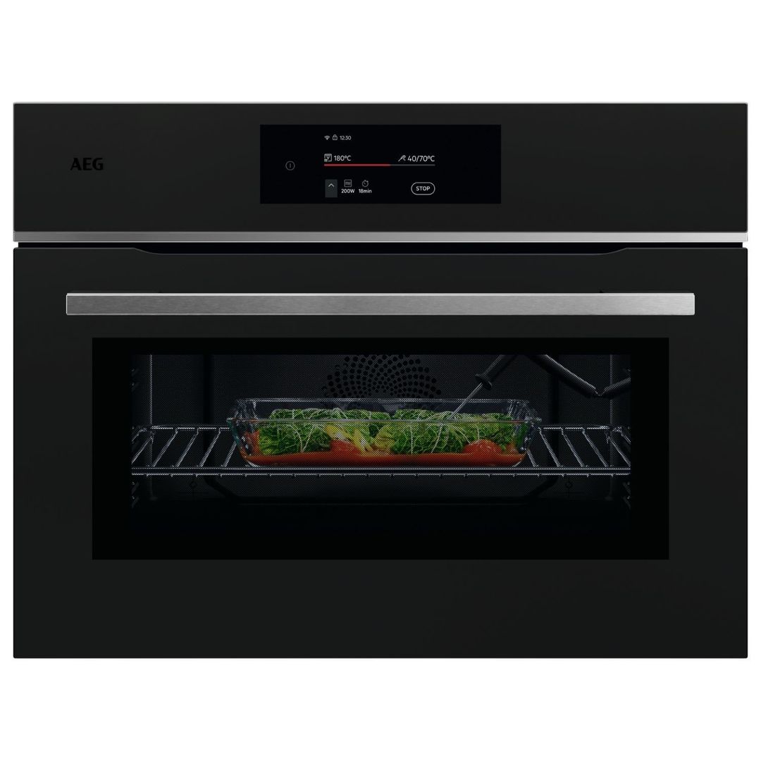 AEG 8000 MealAssist TK8NK721T Built-in Combination Microwave - Matte Black, Black - Image 1