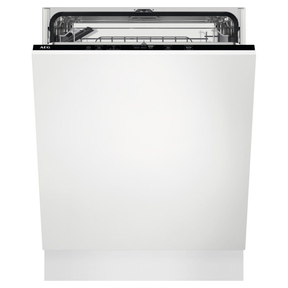 AEG FSB54607Z Full-size Fully Integrated Dishwasher, White - Image 1