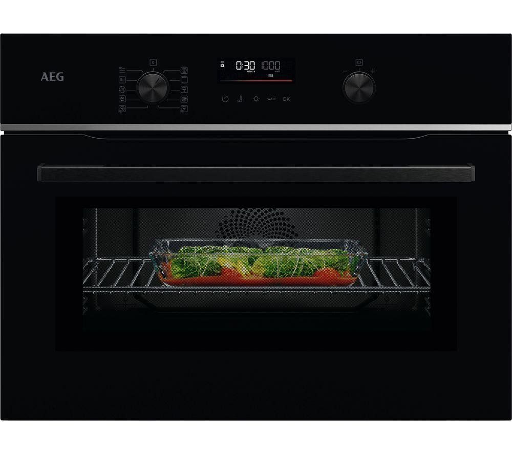 AEG TK6NK501B Series 6000 Combi Microwave For Tall Housing - BLACK - Image 1