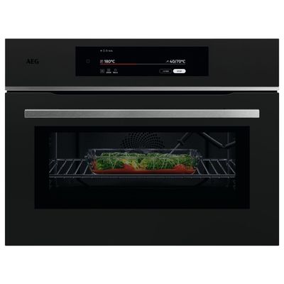 AEG TK9NK821T Built In Combi Microwave For Tall Housing - MATTE BLACK
