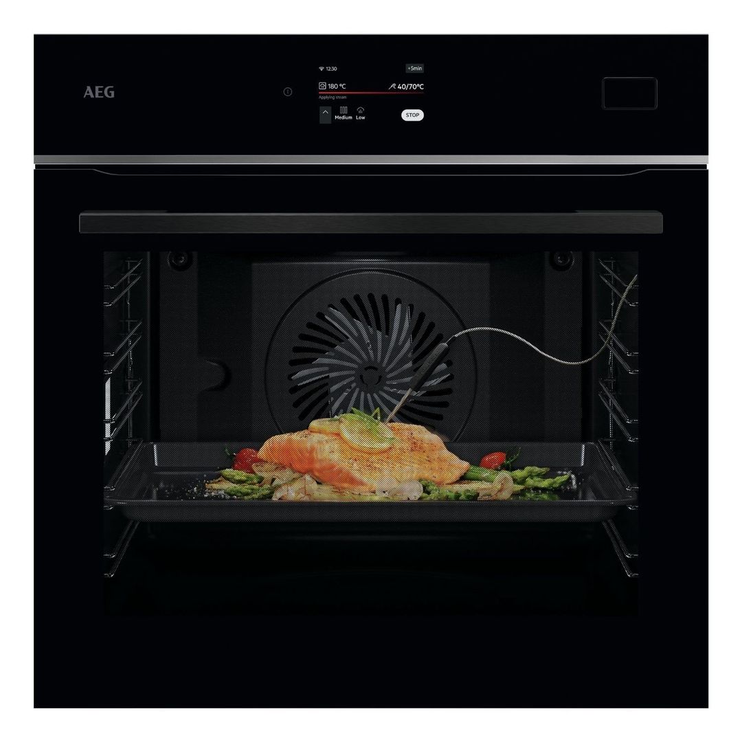 AEG TB8SB731AB Series 8000 Built In SteamPro Multifunction Oven - BLACK - Image 1