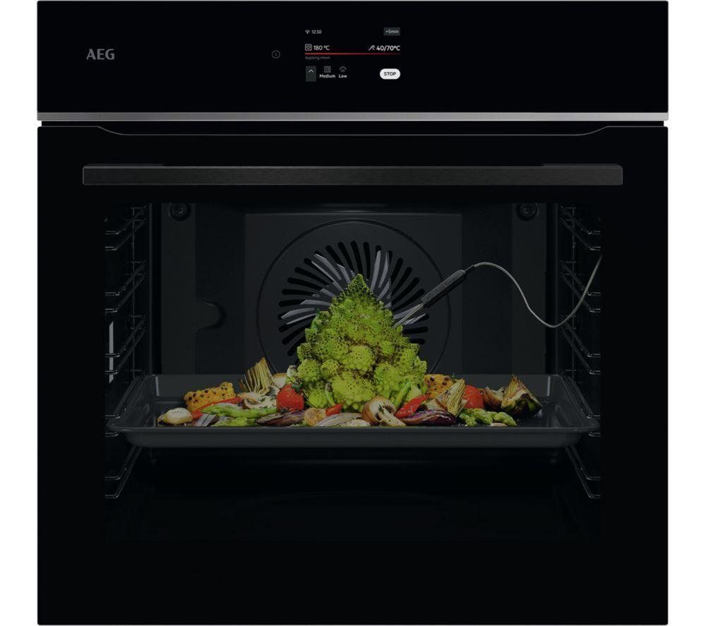 AEG TE7PB731AB Series 7000 Pyrolytic Multifunction Single Oven - BLACK - Image 1